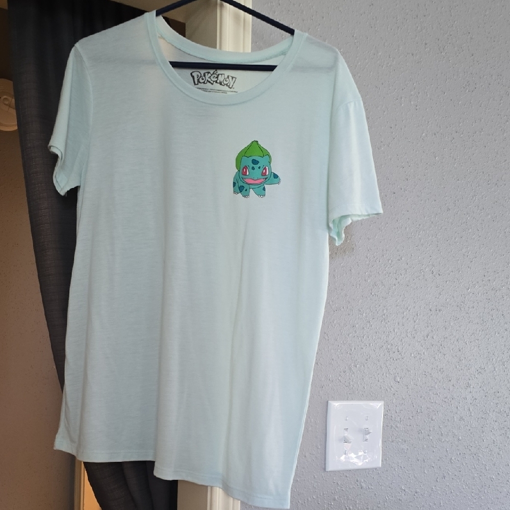 Pokemon Blue Short Sleeve Tee Casual Graphic